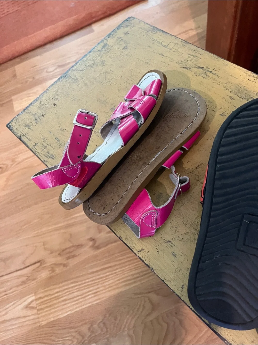 Salt Water Sandals by Hoy Kids Hot Pink Strappy Sandals